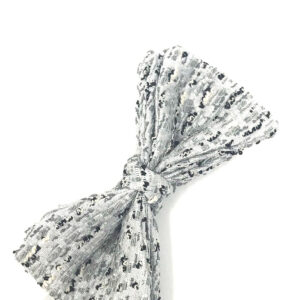 Silver Laurent bow tie