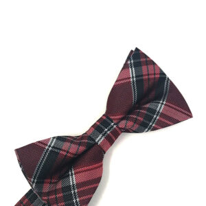 Red Madison Plaid Bow tie