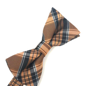 Orange Madison Plaid Bow tie