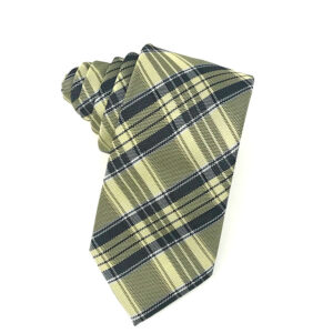 Madison plaid yellow necktie