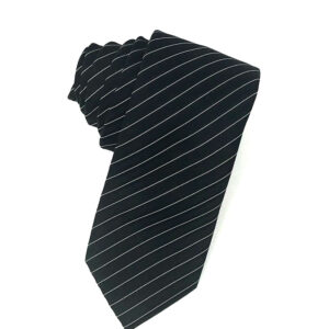 Newton striped black necktie