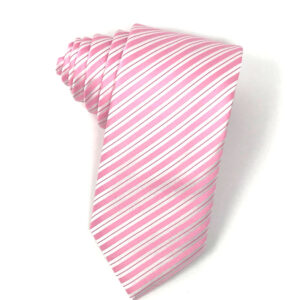 Newton striped pink necktie