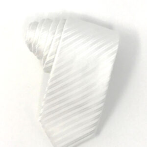 Newton striped white necktie