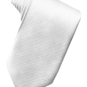 White silk faille windsor tie