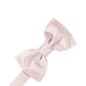 Blush Satin Bow tie