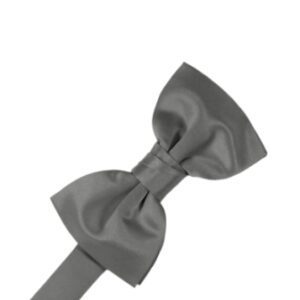 Charcoal Satin Bow tie