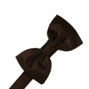 Chocolate Satin Bow tie