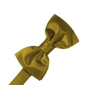 New Gold Satin Bow tie