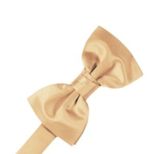 Peach Satin Bow tie