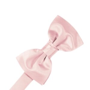 Pink Satin Bow tie