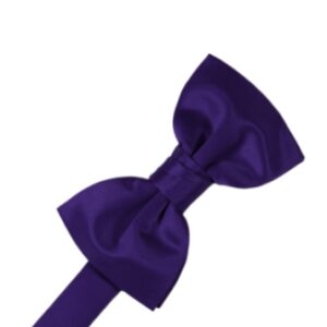 Purple Satin Bow tie
