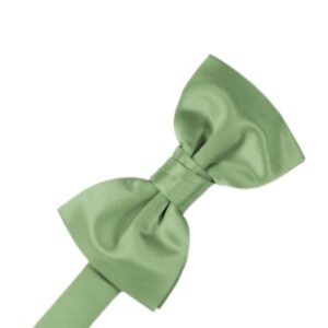Sage Satin Bow tie