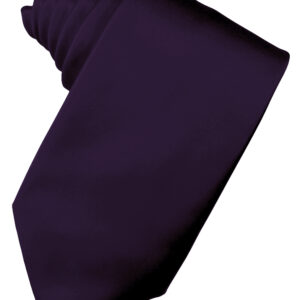Amethyst Solid Satin Self tie Windsor