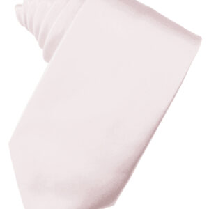Blush Solid Satin Self tie Windsor