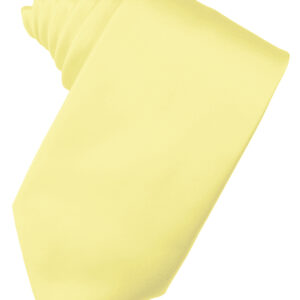 Canary Solid Satin Self tie Windsor