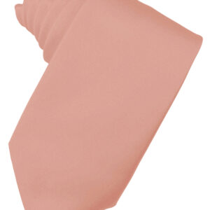 Coral Solid Satin Self tie Windsor