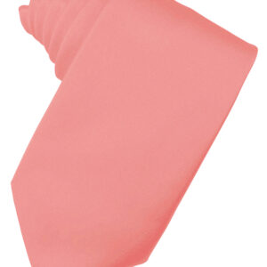 Coral Reef Solid Satin Self tie Windsor
