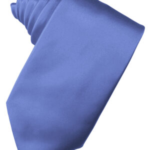 Cornflower Solid Satin Self tie Windsor