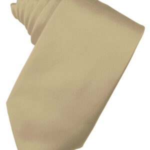 Golden Solid Satin Self tie Windsor