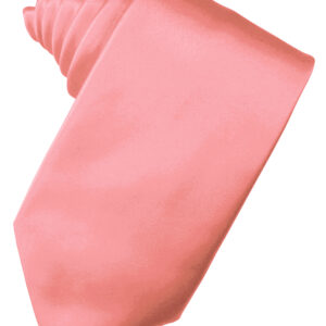 Guava Solid Satin Self tie Windsor