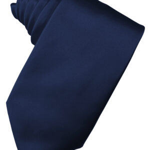 Marine Solid Satin Self tie Windsor