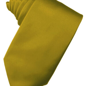 New Gold Solid Satin Self tie Windsor