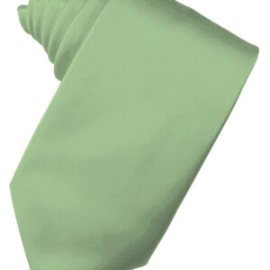 Sage Solid Satin Self tie Windsor