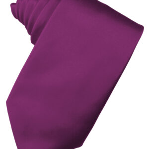 Sangria Solid Satin Self tie Windsor