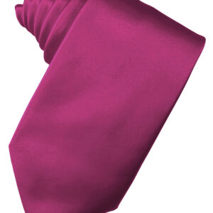 Watermelon Solid Satin Self tie Windsor