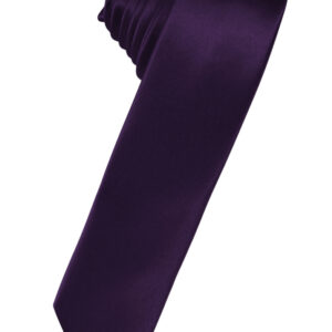 Amethyst Solid Satin Skinny Windsor