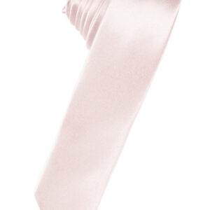 Blush Solid Satin Skinny Windsor