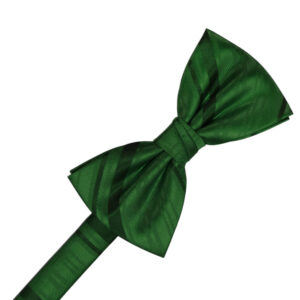 Hunter Striped Satin Bow tie