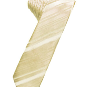 Bamboo Striped Satin Skinny Windsor