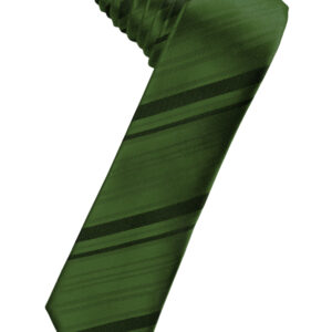 Clover Striped Satin Skinny Windsor