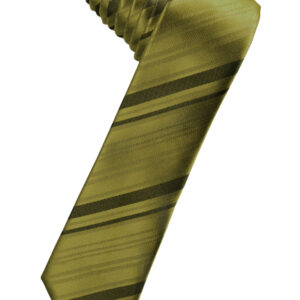 Fern Striped Satin Skinny Windsor