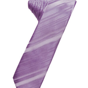 Heather Striped Satin Skinny Windsor