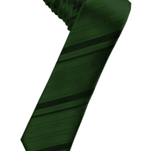 Holly Striped Satin Skinny Windsor