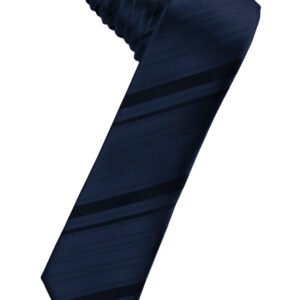 Marine Striped Satin Skinny Windsor
