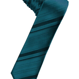 Oasis Striped Satin Skinny Windsor