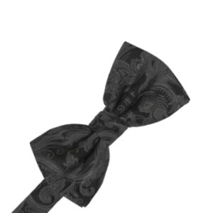 Pewter Tapestry Satin Bow tie