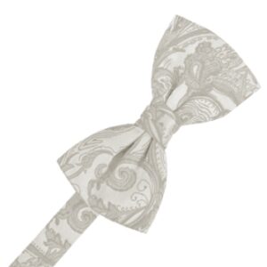 Platinum Tapestry Satin Bow tie