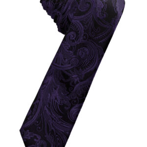 Amethyst Tapestry Skinny Self tie Windsor