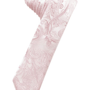 Blush Tapestry Skinny Self tie Windsor