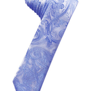 Cornflower Tapestry Skinny Self tie Windsor