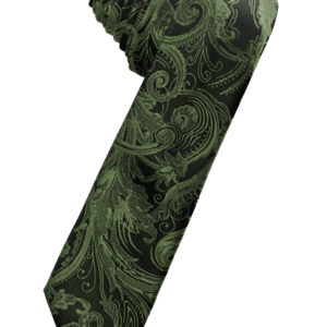 Fern Tapestry Skinny Self tie Windsor