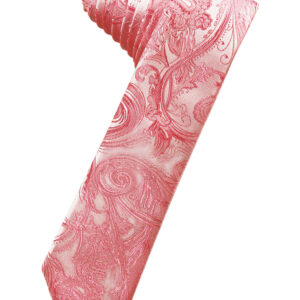 Guava Tapestry Skinny Self tie Windsor