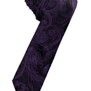 Lapis Tapestry Skinny Self tie Windsor