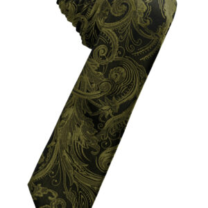 Moss Tapestry Skinny Self tie Windsor