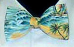 Sunrise Yellow Tropical Print Bow tie