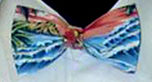 Sunset Coral Tropical Print Bow tie